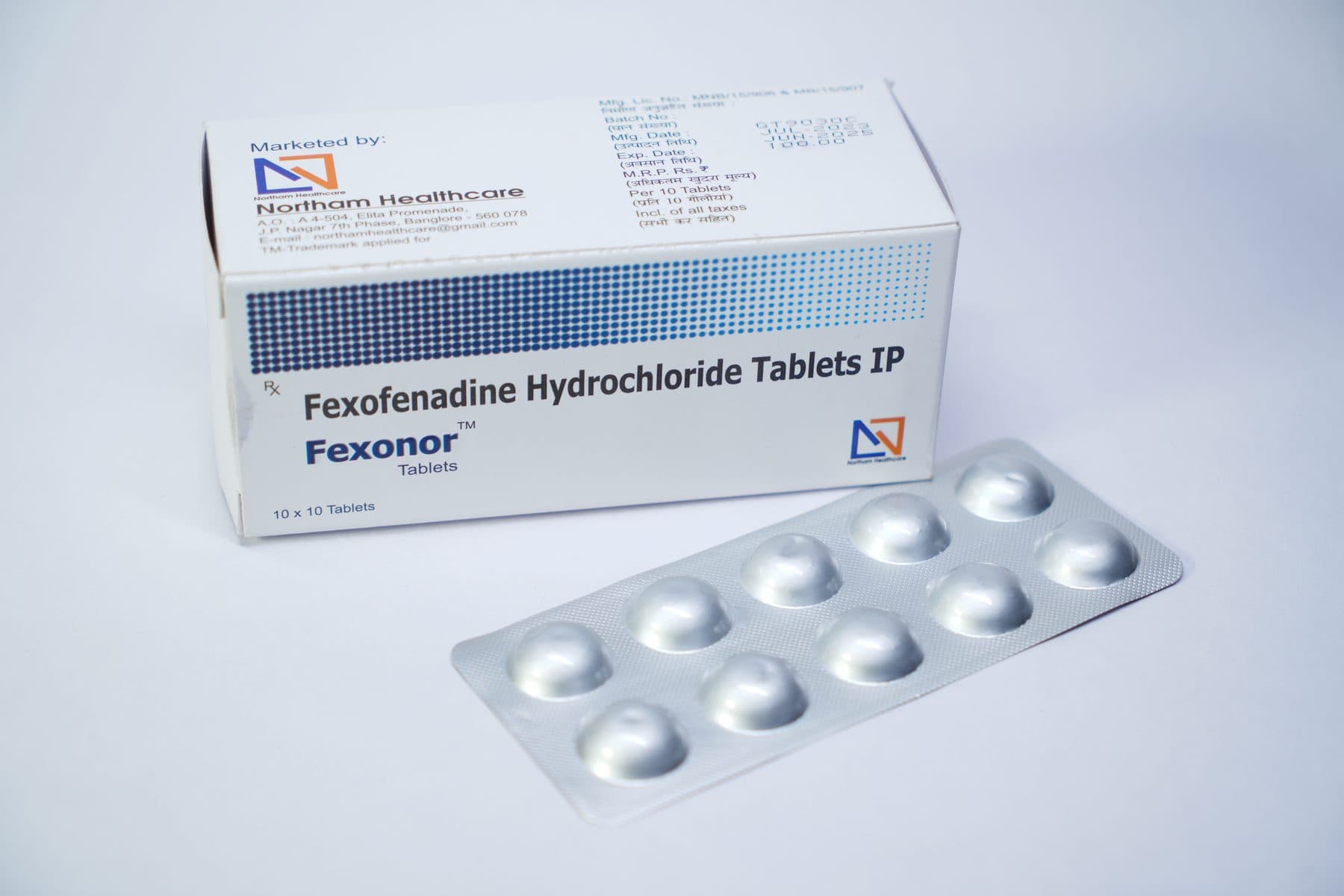 Fexonor — alternate view of the carton